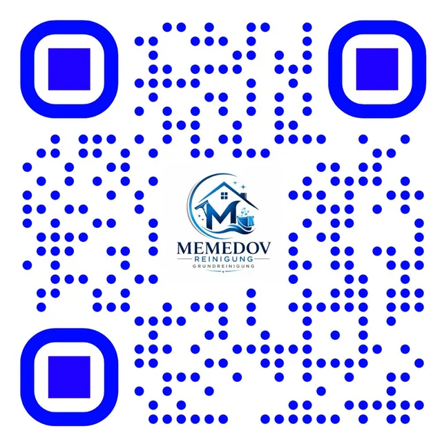 QR-Code mit den Kontaktdaten von Memedov Reinigung